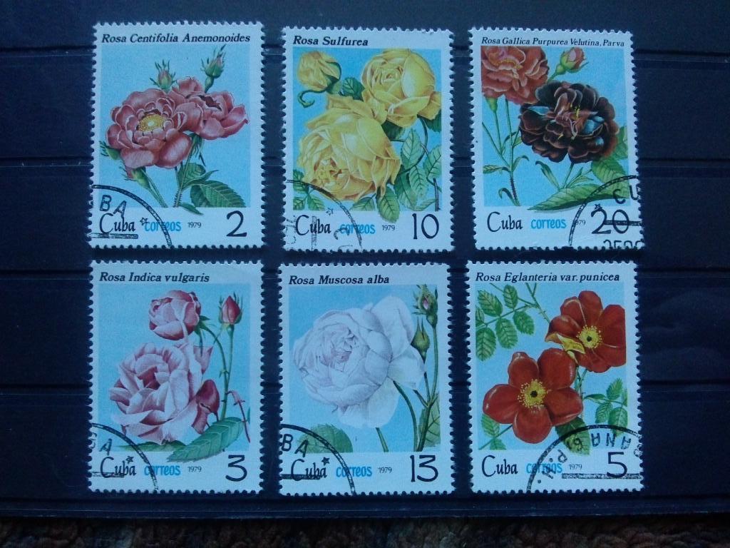 Куба 1979 г. 5 марок ( полная серия ) Цветы , флора , растения ( филателия )