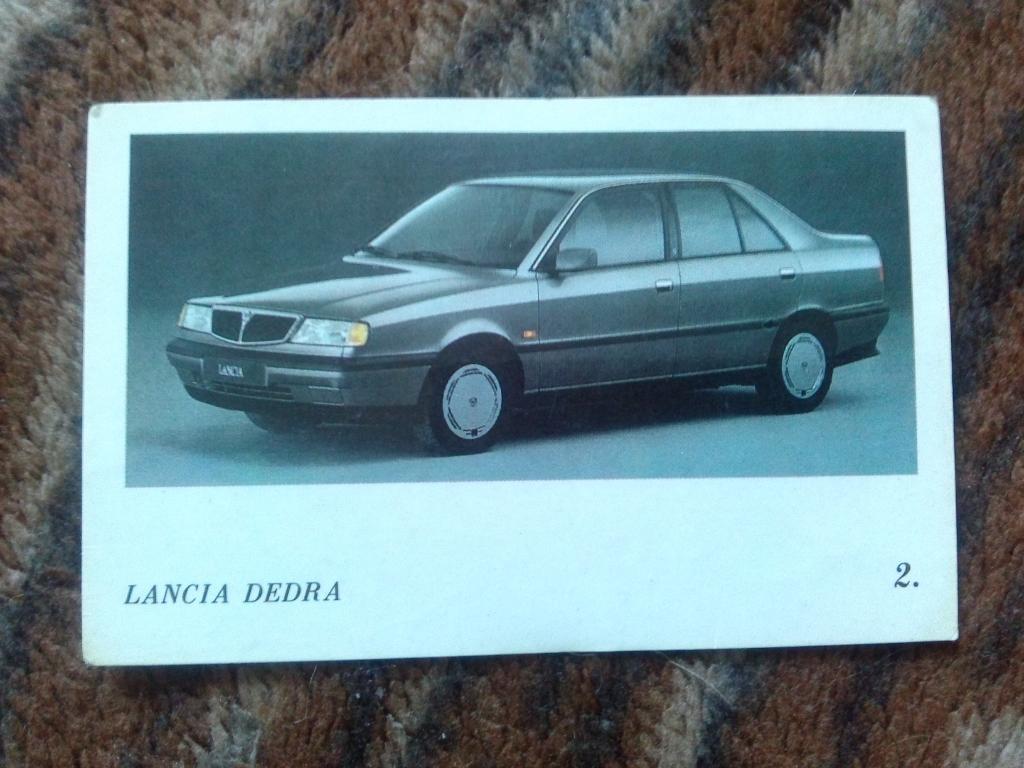 Карманный календарик : Транспорт Автомобиль Lancia Dedra 1992 - 1993 гг.