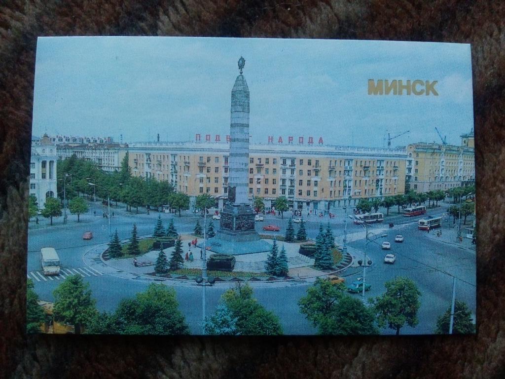 Карманный календарик : Минск 1986 г. ( Белоруссия )