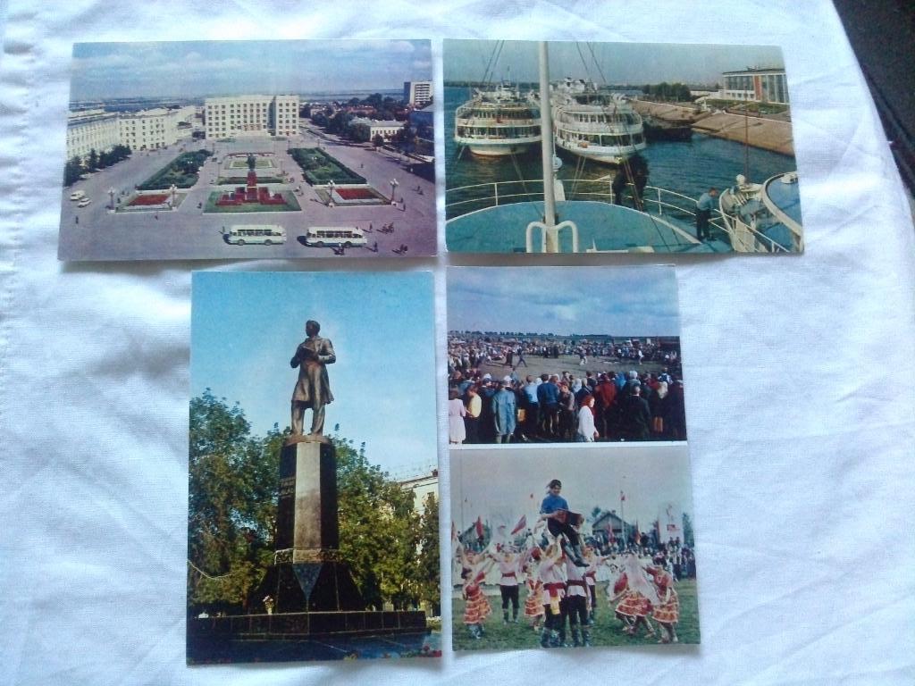 Памятные места СССР : По Татарии 1973 г. полный набор - 30 открыток (чистые ) 6
