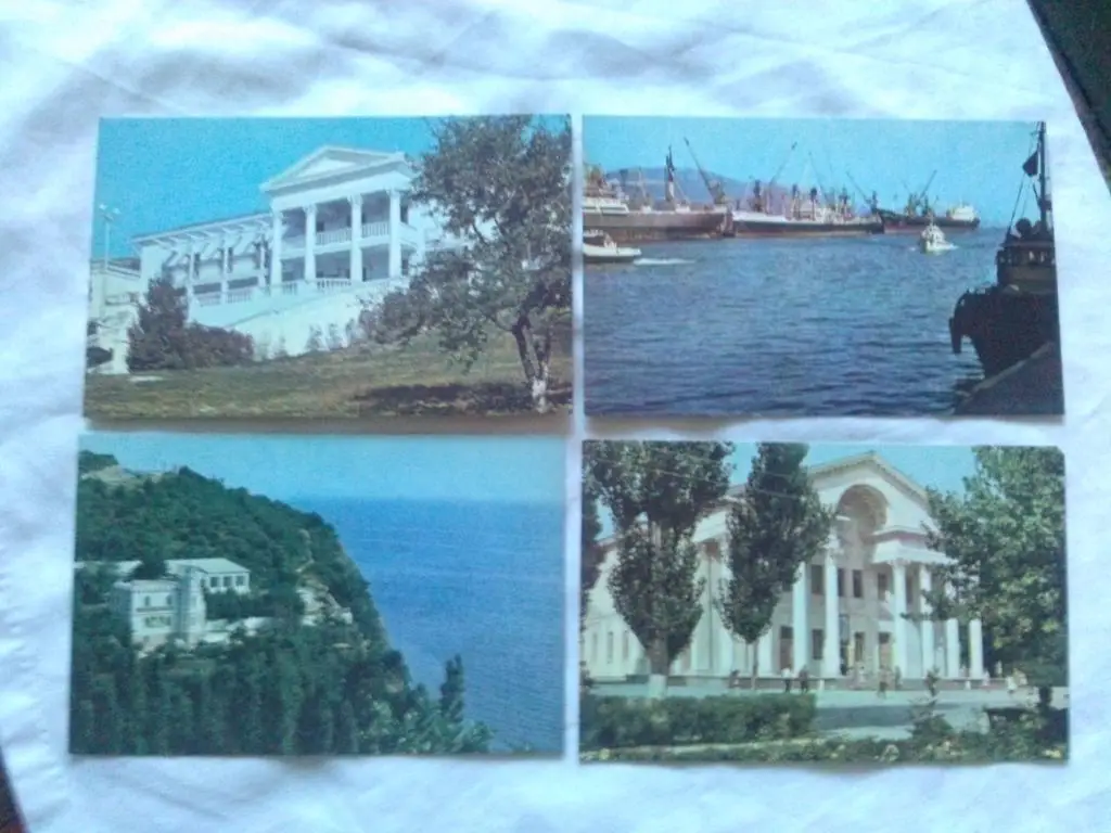 Города СССР : Новороссийск 1968 г. полный набор - 16 открыток (чистые) Транспорт 2