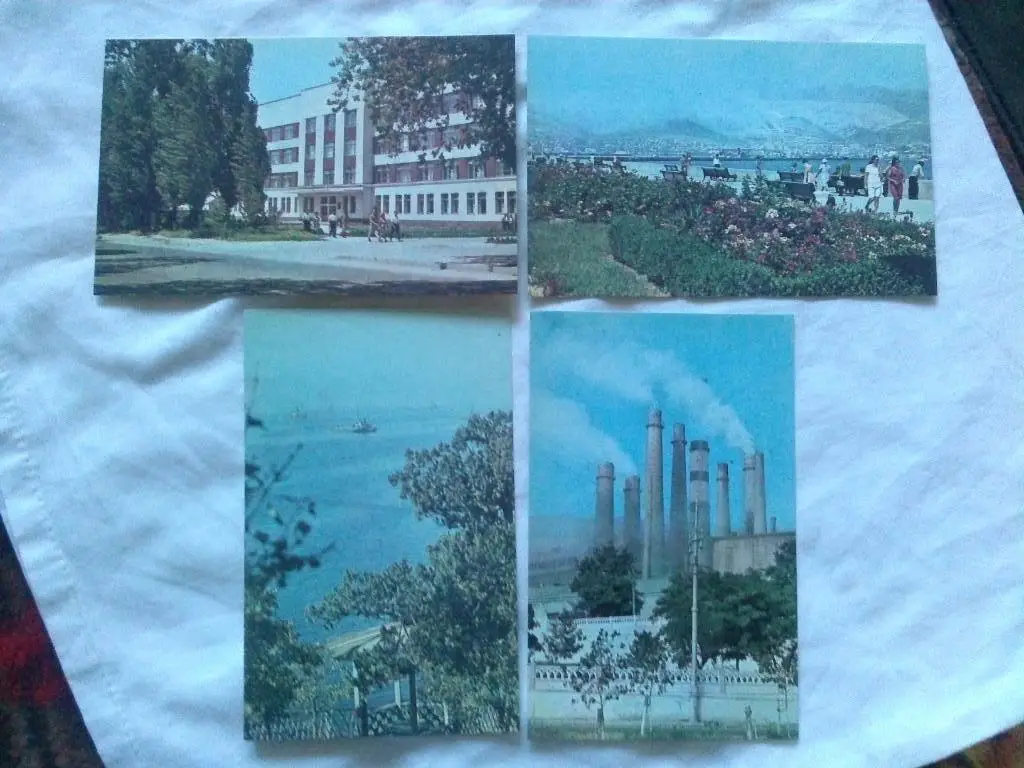 Города СССР : Новороссийск 1968 г. полный набор - 16 открыток (чистые) Транспорт 4