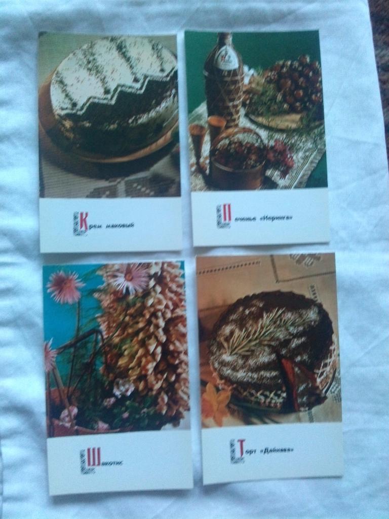 Блюда литовской кухни 1974 г. полный набор - 15 открыток (Кулинария , рецепты) 2