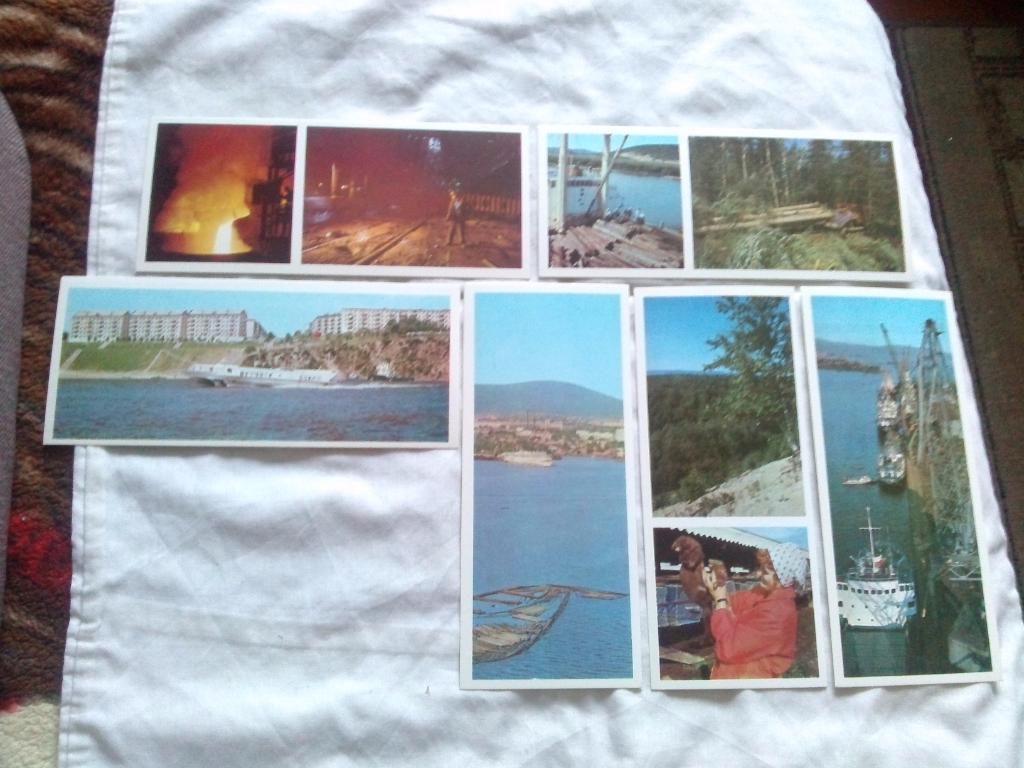 Памятные места СССР : По Амуру 1975 г. полный набор - 24 открытки (Транспорт) 5
