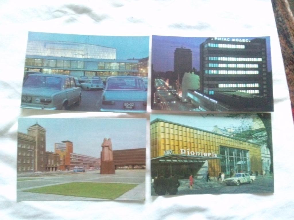 Города СССР : Рига 1976 г. полный набор - 16 открыток (чистые , в идеале) Латвия 3