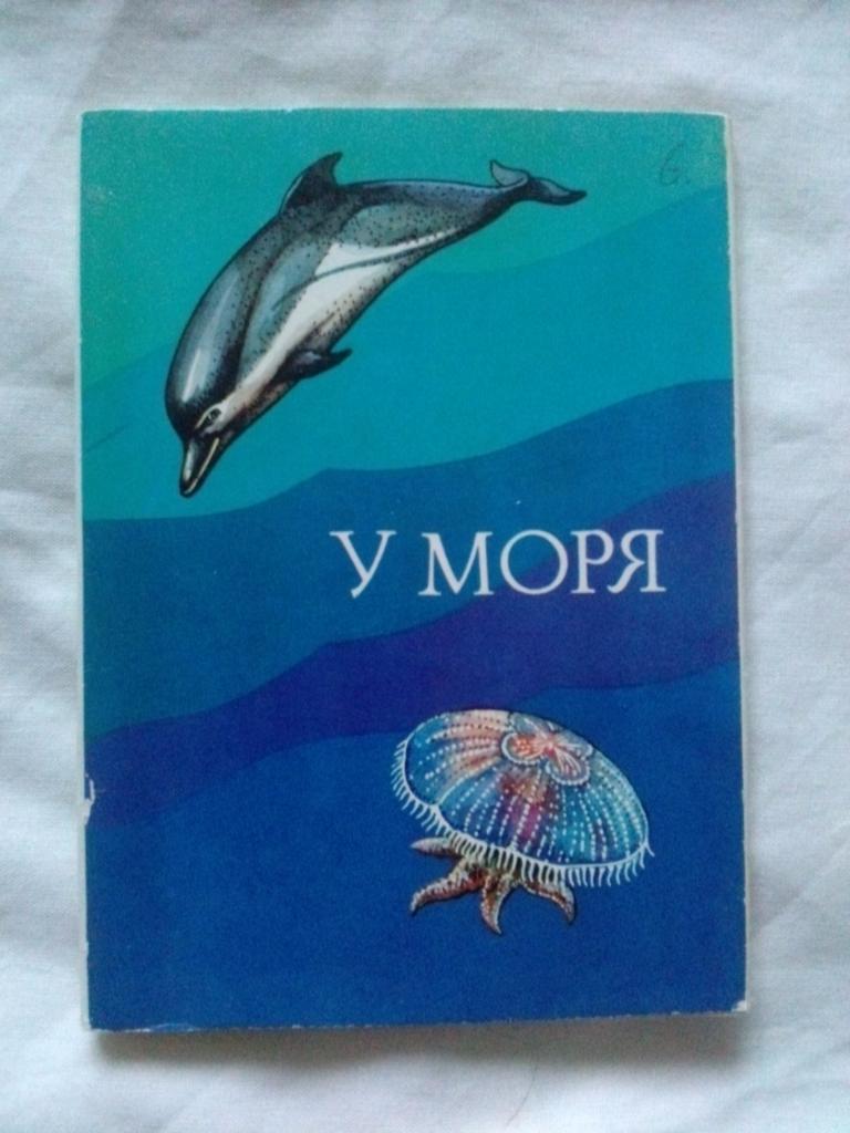  У моря1979 г. полный набор - 16 открыток (чистые , в идеале) Морская фауна