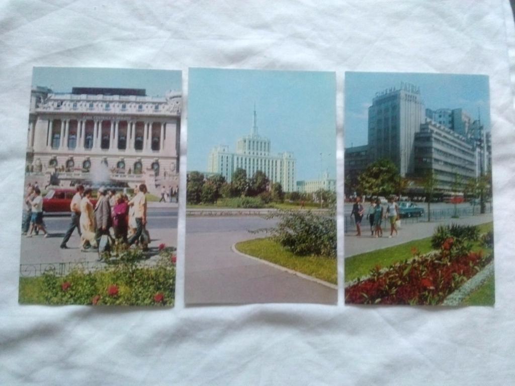 Города Европы и мира : Бухарест (Румыния) 1976 г. полный набор - 18 открыток 5