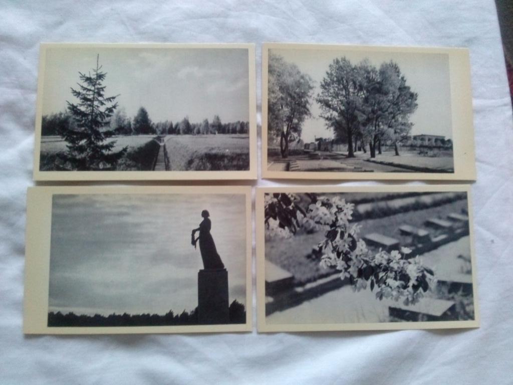 Пискаревское и Серафимовское мемориальные кладбища 1970 г. набор - 15 открыток 3
