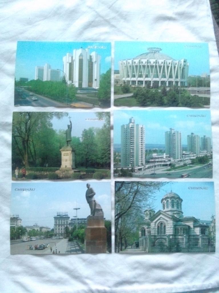 Города СССР : Кишинев (Молдавия) 1990 г. полный набор - 18 открыток (чистые) 3