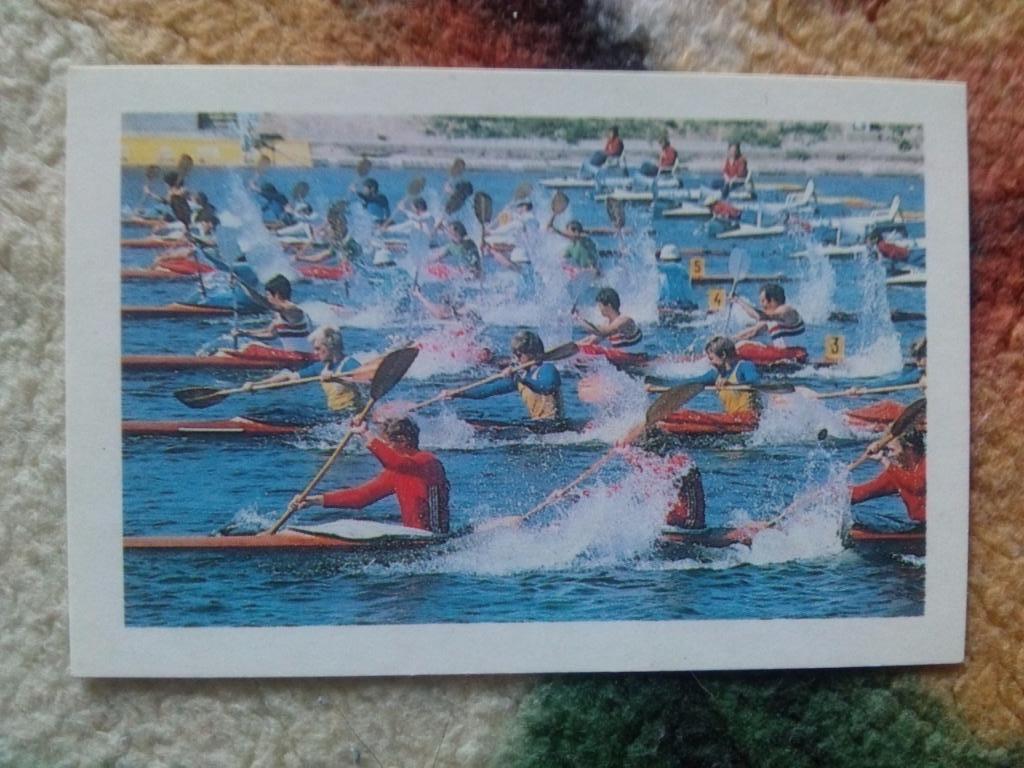 Карманный календарик : Гребля на байдарках и каноэ ( Спорт ) 1989 г.
