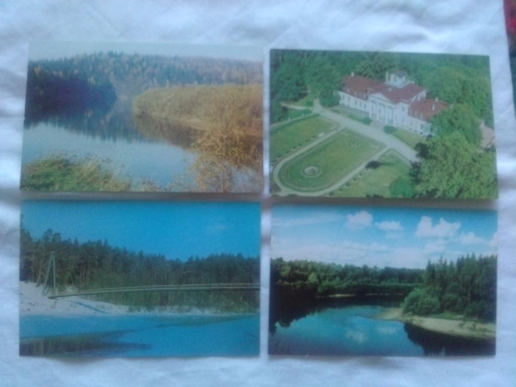 Города СССР : Сигулда 1981 г. (Латвия) полный набор - 18 открыток (чистые идеал) 3