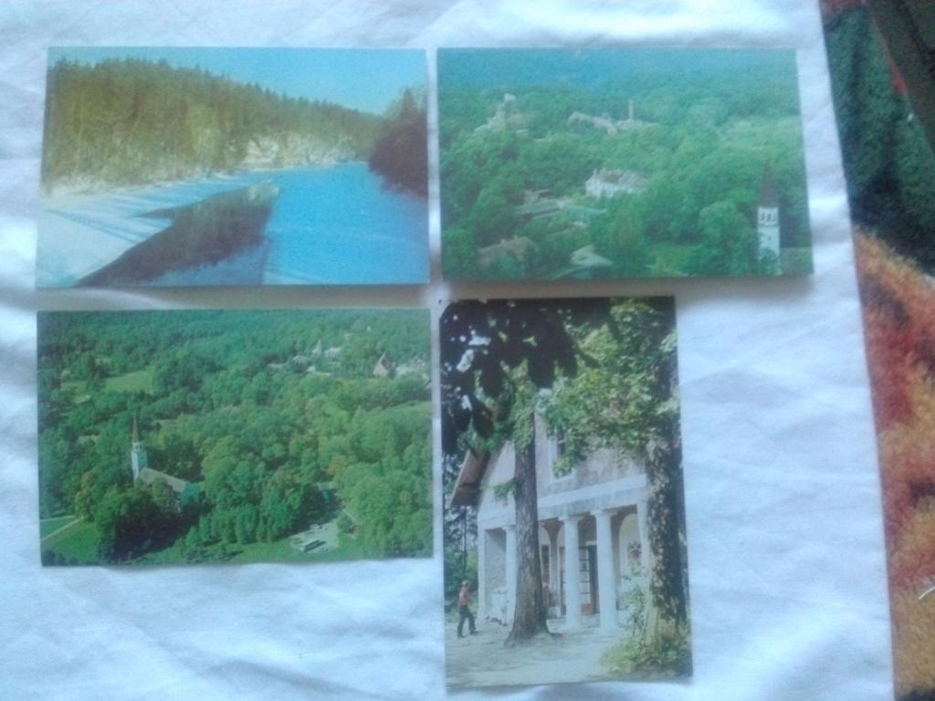 Города СССР : Сигулда 1981 г. (Латвия) полный набор - 18 открыток (чистые идеал) 4