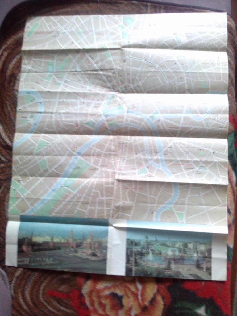 Карта (Туристическая схема) Москва 1985 г. (Схема метро города) 5