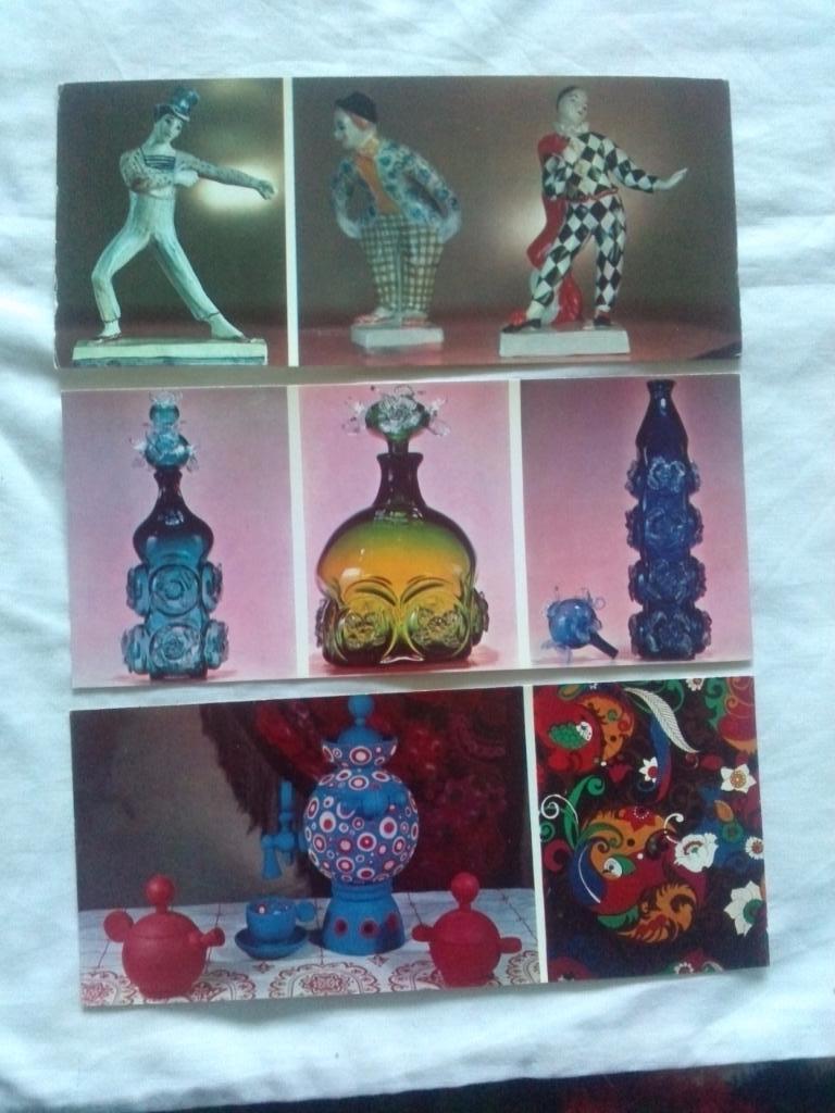 Народные промыслы : Прикладницы 1976 г. полный набор - 12 открыток (Ремесла) 5