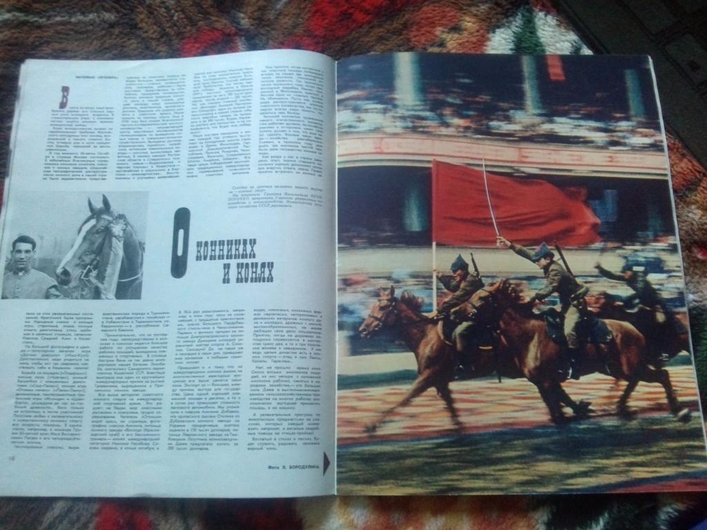 Журнал Огонек № 48 (ноябрь) 1967 г. Лошади Конный спорт 5