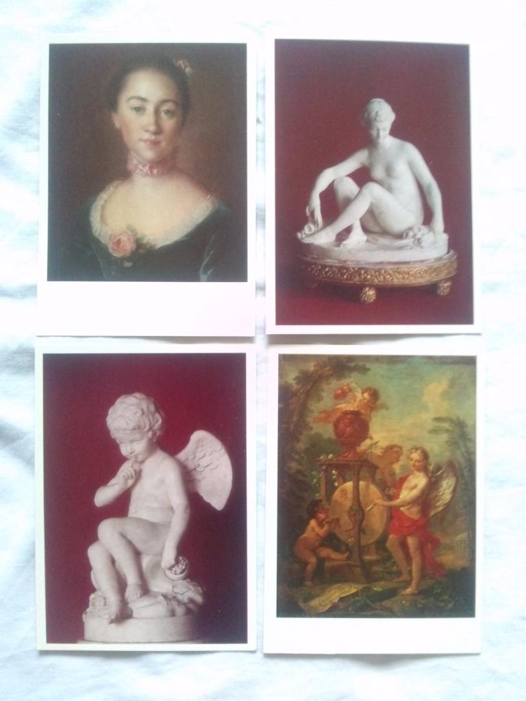 Искусство Рококо в Эрмитаже 1980 г. полный набор - 16 открыток (чистые , идеал) 2