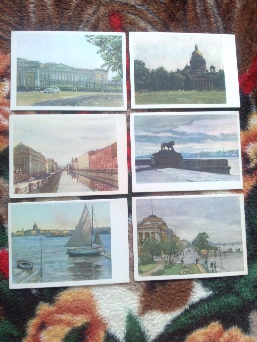 Города СССР : Ленинград 1959 г. полный набор - 30 открыток (чистые , в идеале) 2
