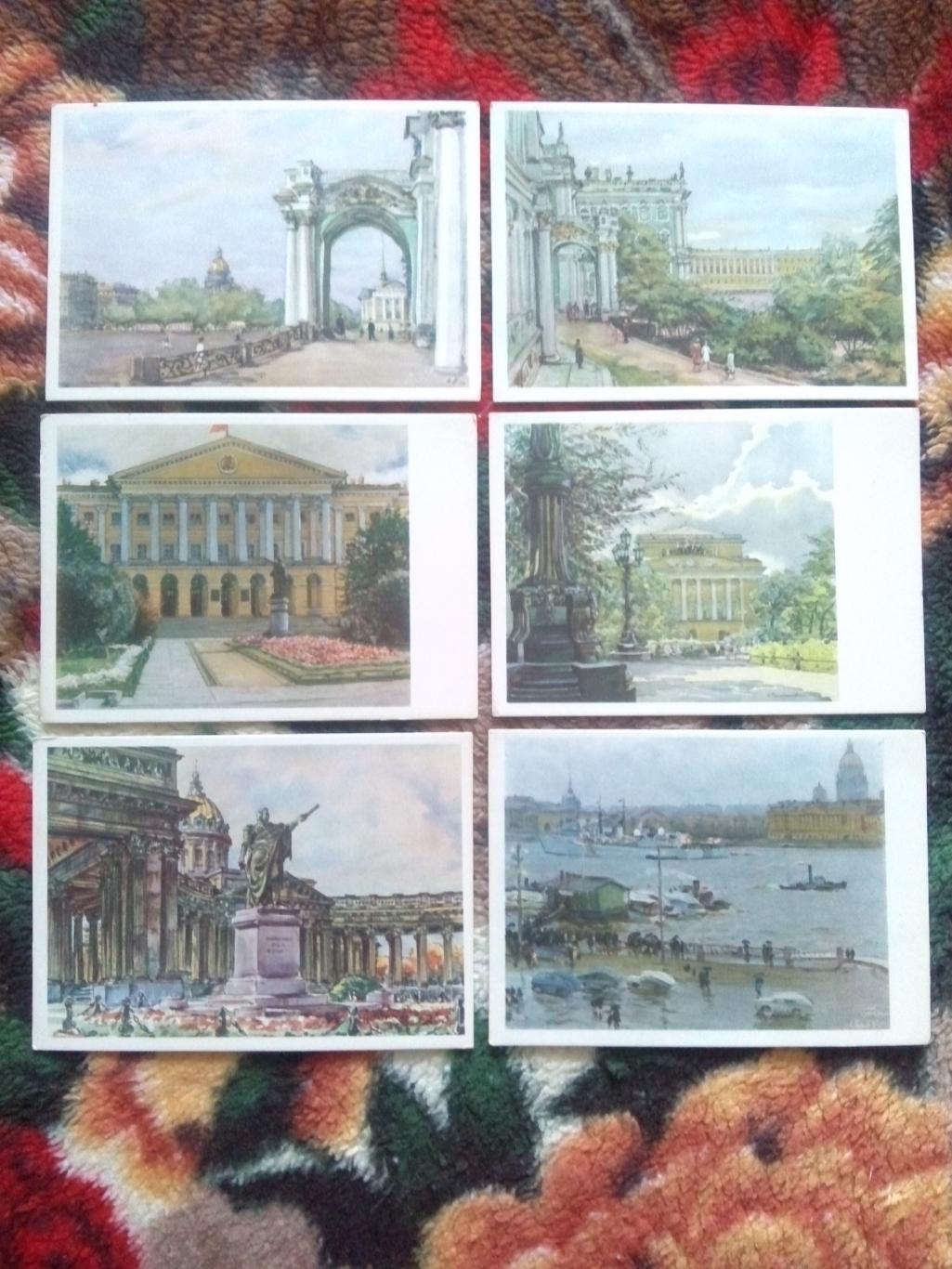 Города СССР : Ленинград 1959 г. полный набор - 30 открыток (чистые , в идеале) 3