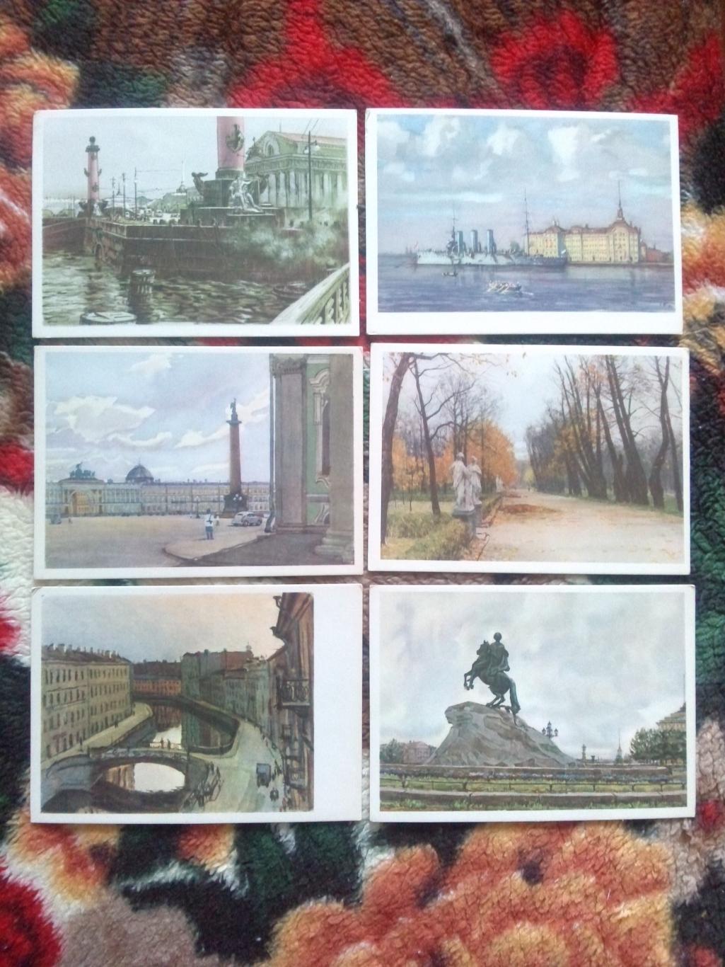 Города СССР : Ленинград 1959 г. полный набор - 30 открыток (чистые , в идеале) 4