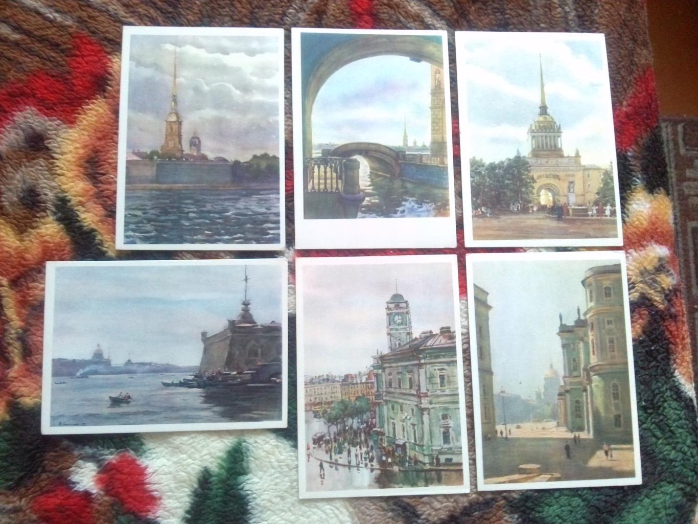 Города СССР : Ленинград 1959 г. полный набор - 30 открыток (чистые , в идеале) 6