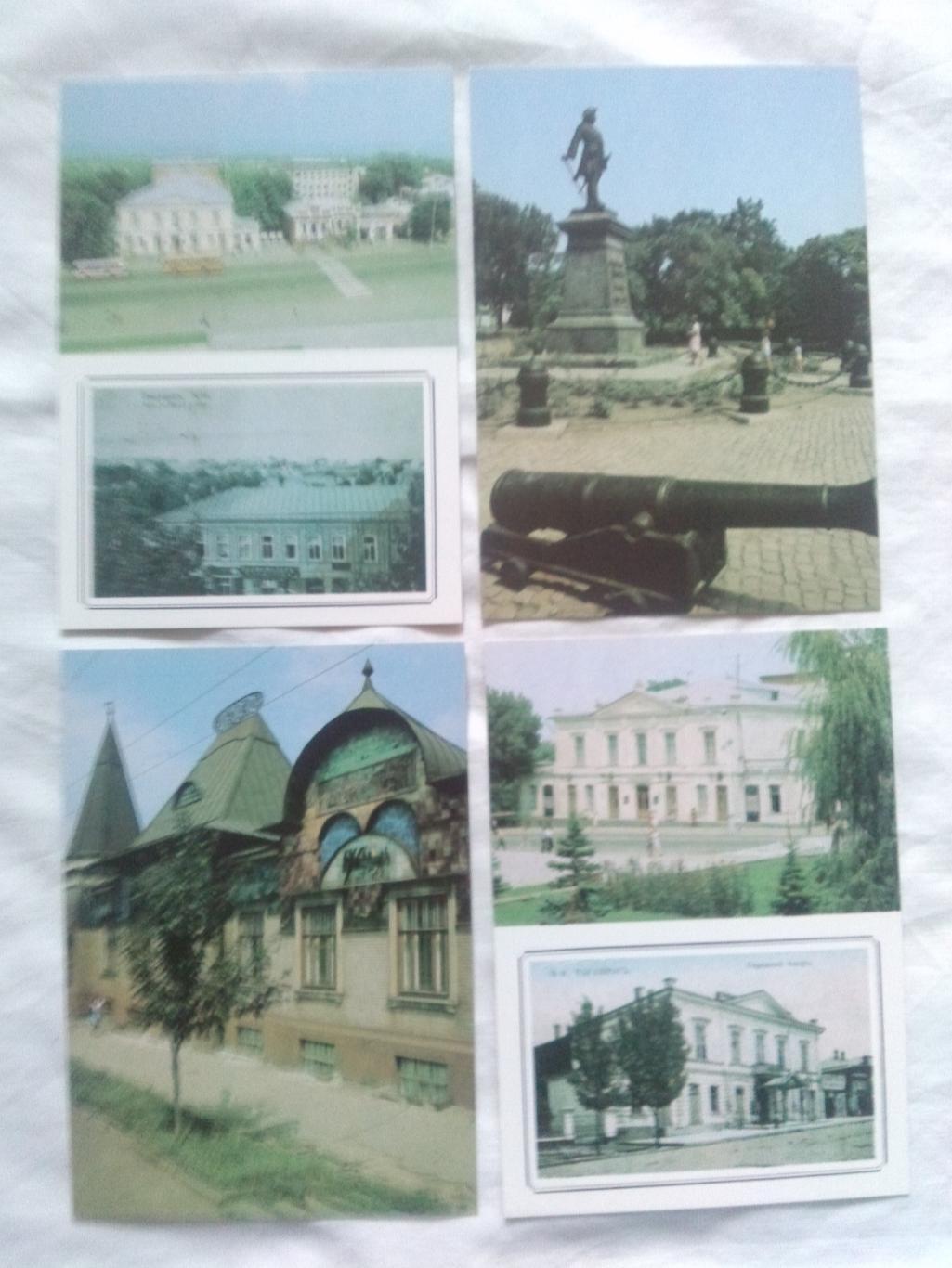 Города СССР : Таганрог (Ростовская область) 1989 г. полный набор - 18 открыток 3