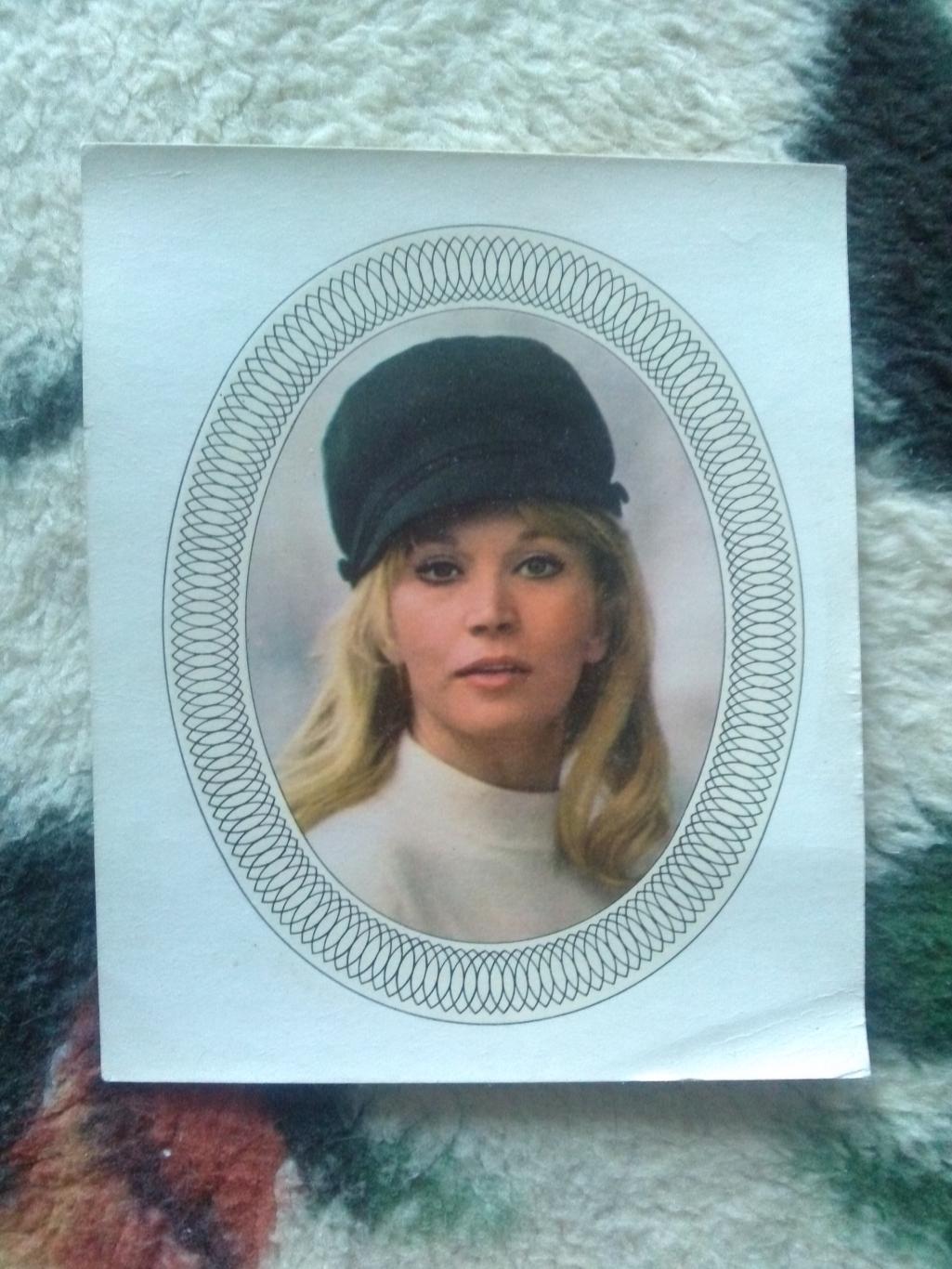 Картинка - пленка для наклейки 1975 г. (Переводная картинка) ГДР (Девушка)