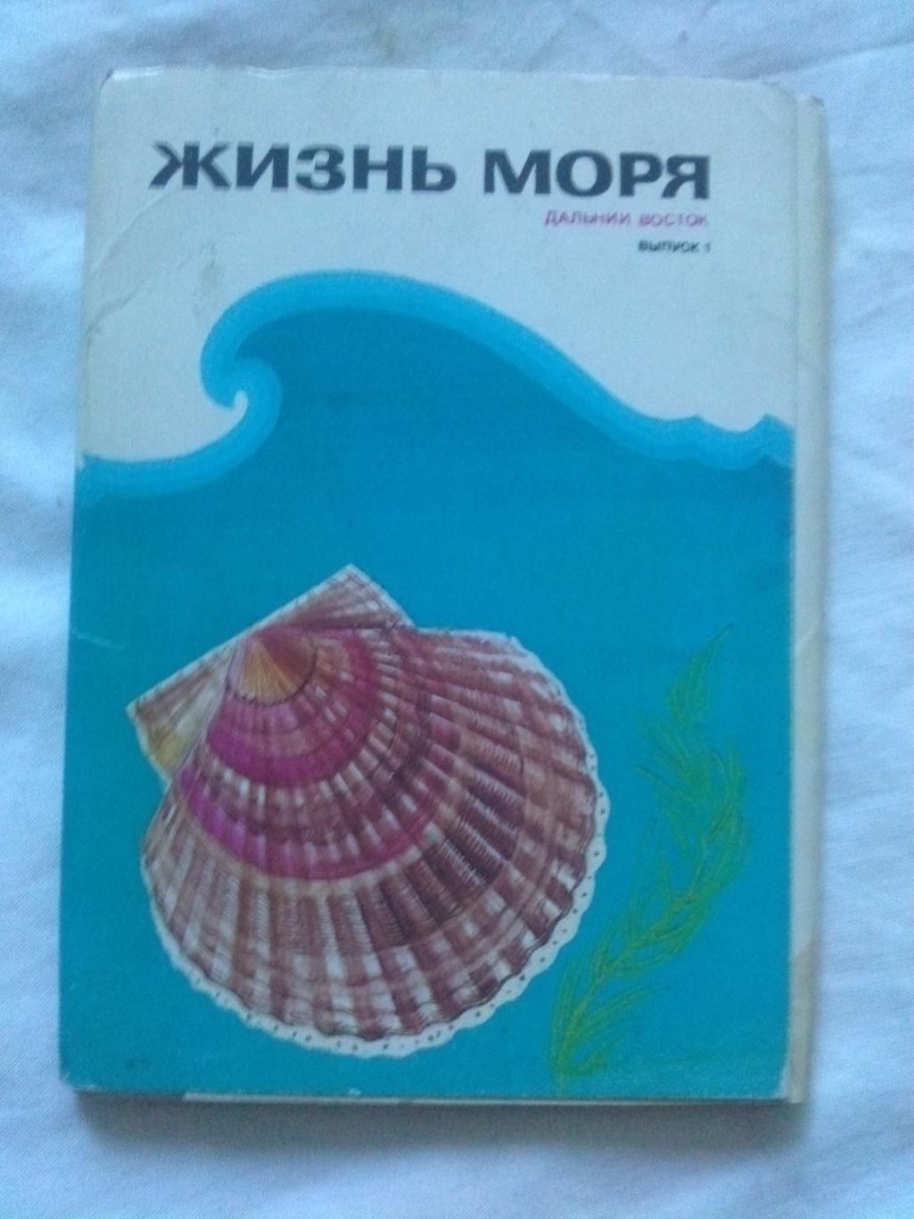 Жизнь моря (Дальний Восток) 1986 г. полный набор - 16 открыток (Рыба , моллюски)