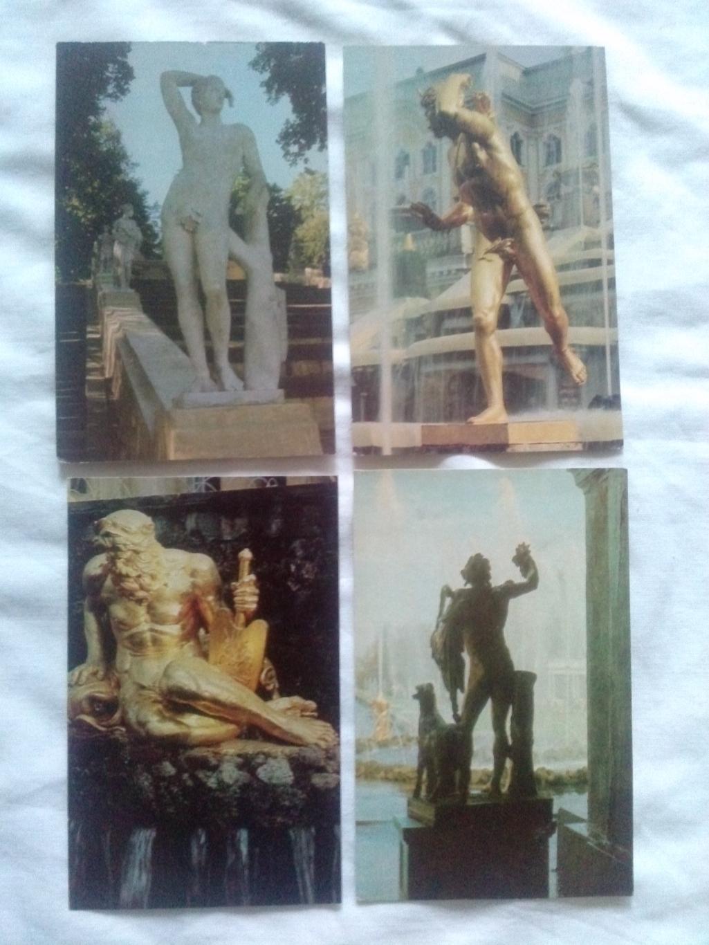 Скульптура Петродворца (Ленинград) 1971 г. полный набор - 18 открыток (идеал) 4