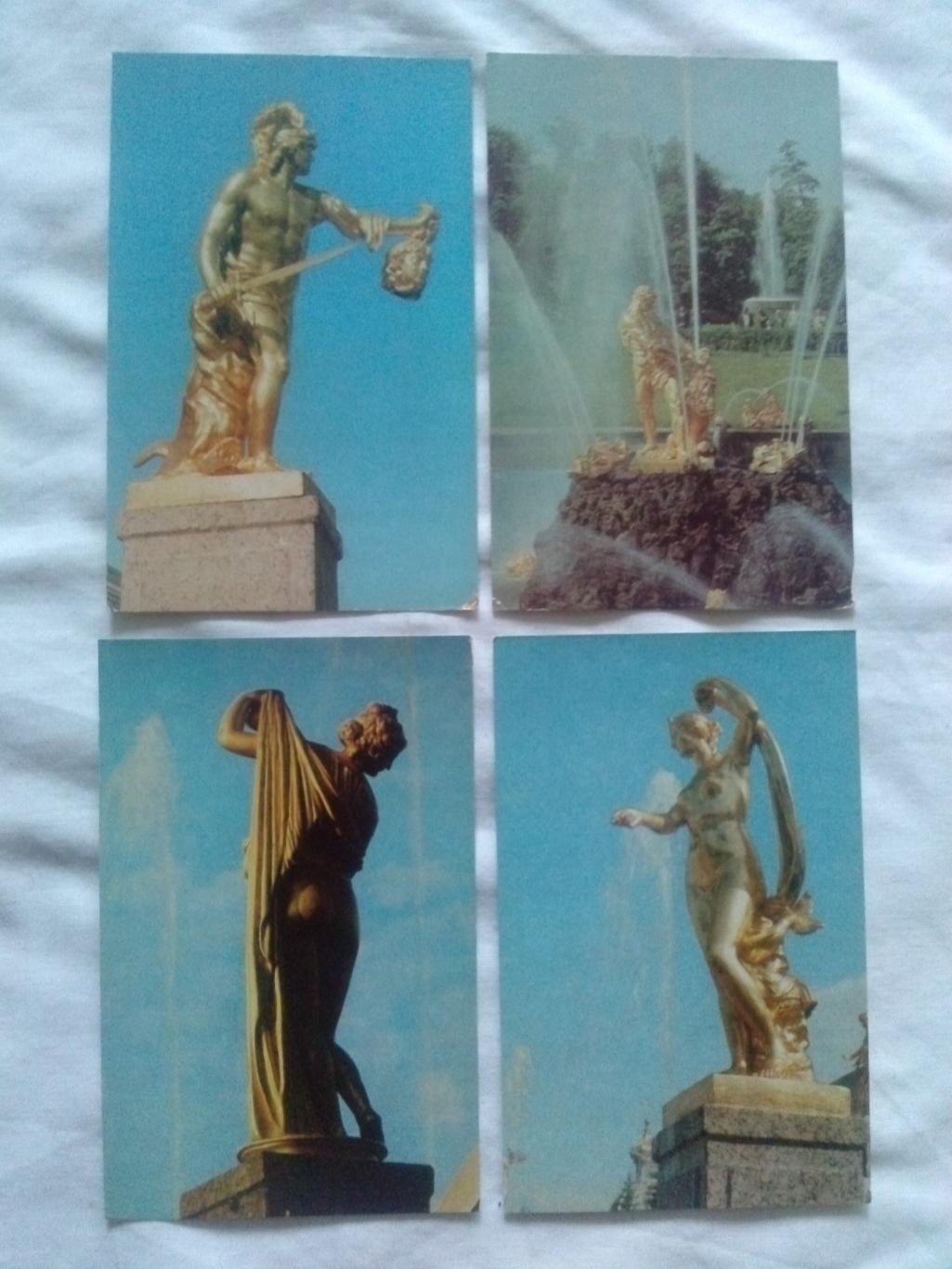 Скульптура Петродворца (Ленинград) 1971 г. полный набор - 18 открыток (идеал) 5