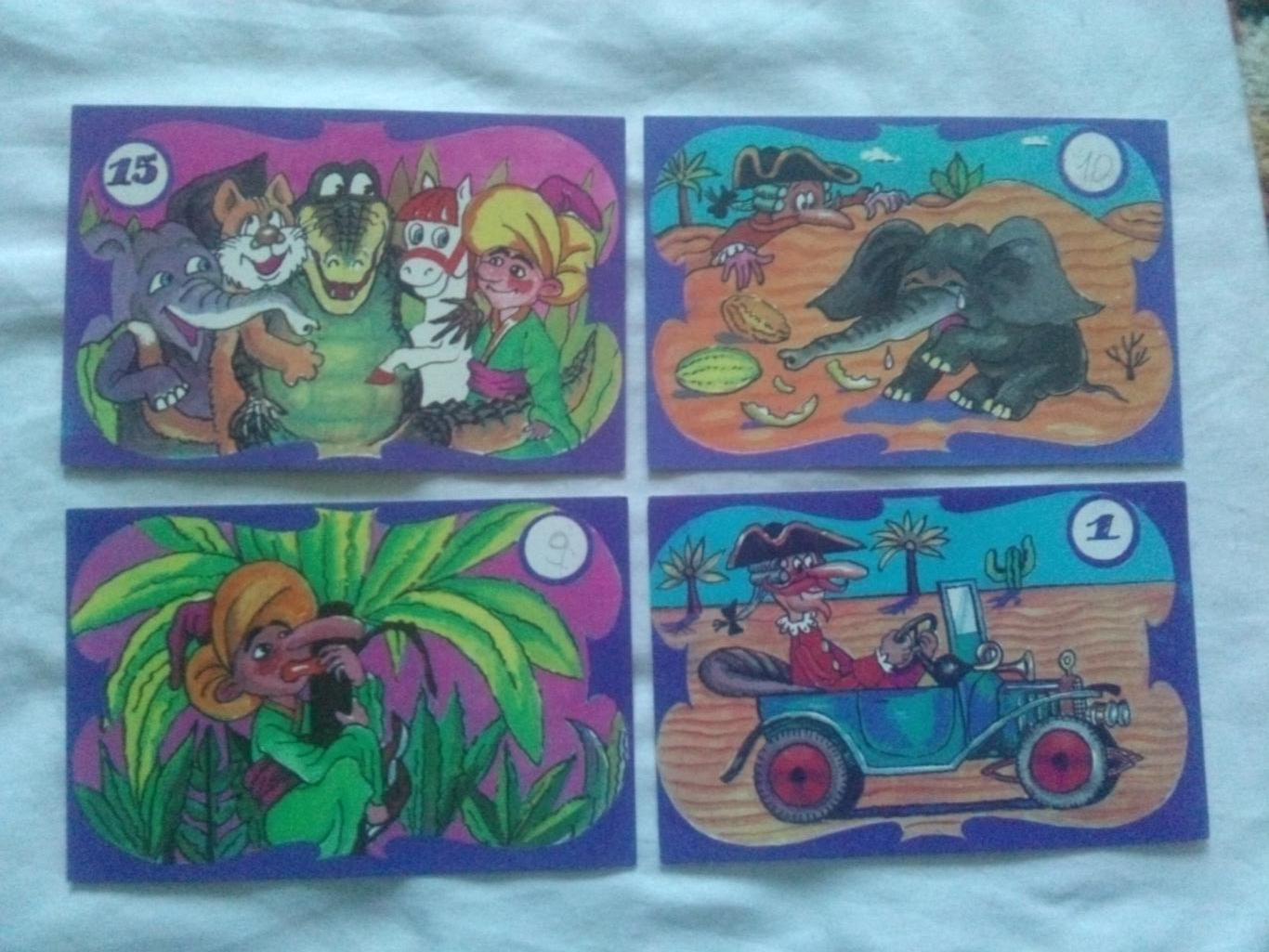 А кончилось всё хорошо 1991 г. полный набор - 15 открыток (мультфильм , сказка) 3