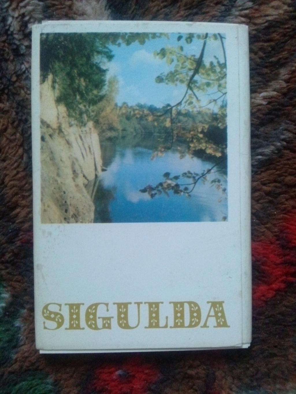 Памятные места СССР : Сигулда (Sigulda) 1984 г. полный набор- 18 открыток Латвия