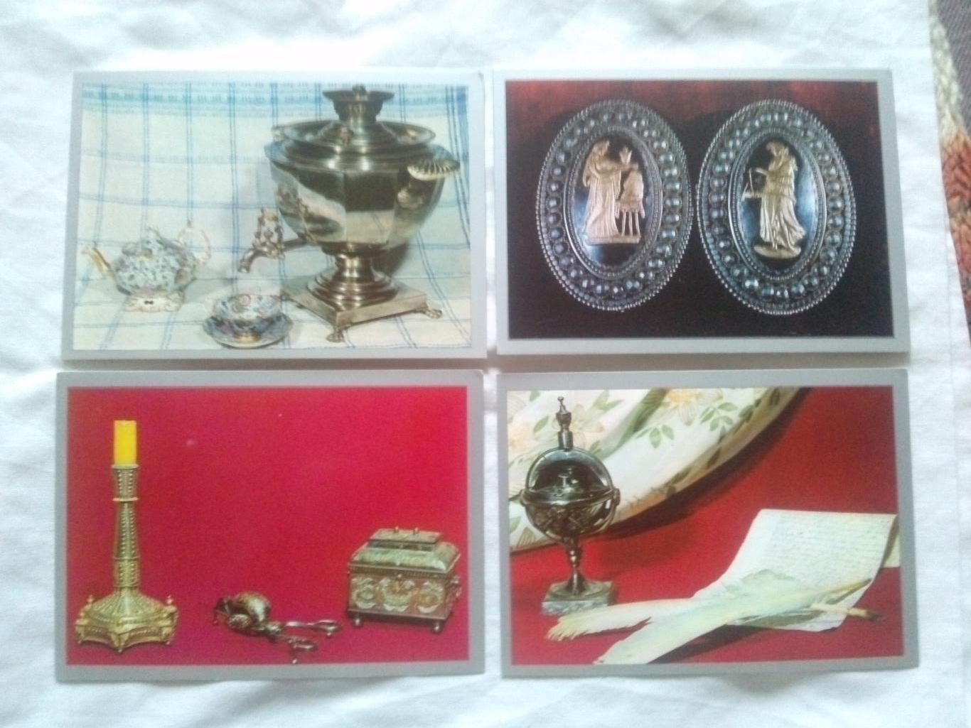 Изделия тульских мастеров 1975 г. полный набор - 15 открыток (чистые) Оружие 2