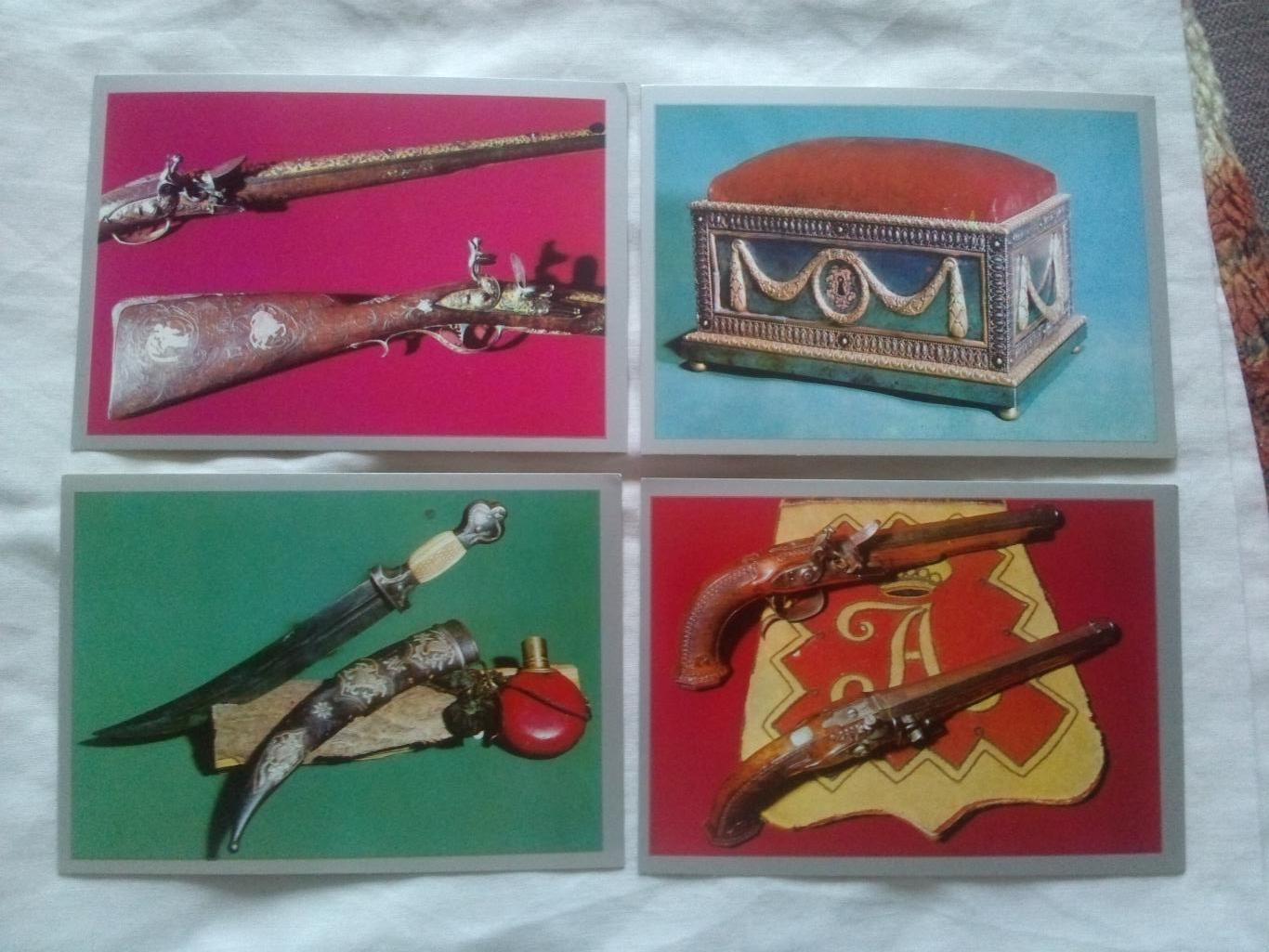 Изделия тульских мастеров 1975 г. полный набор - 15 открыток (чистые) Оружие 3