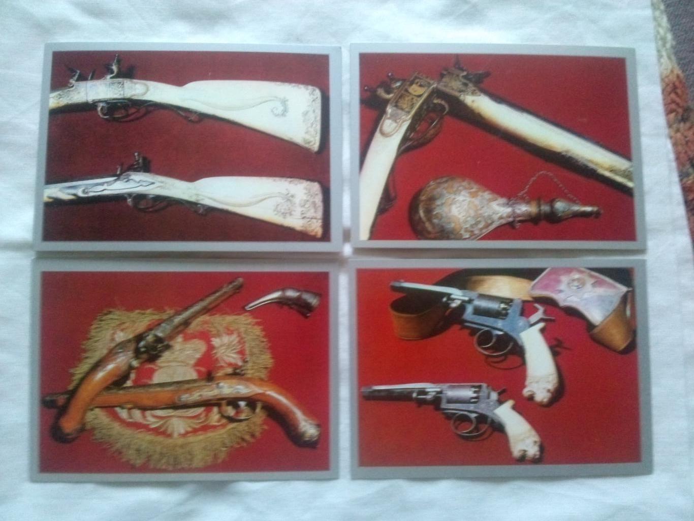 Изделия тульских мастеров 1975 г. полный набор - 15 открыток (чистые) Оружие 4