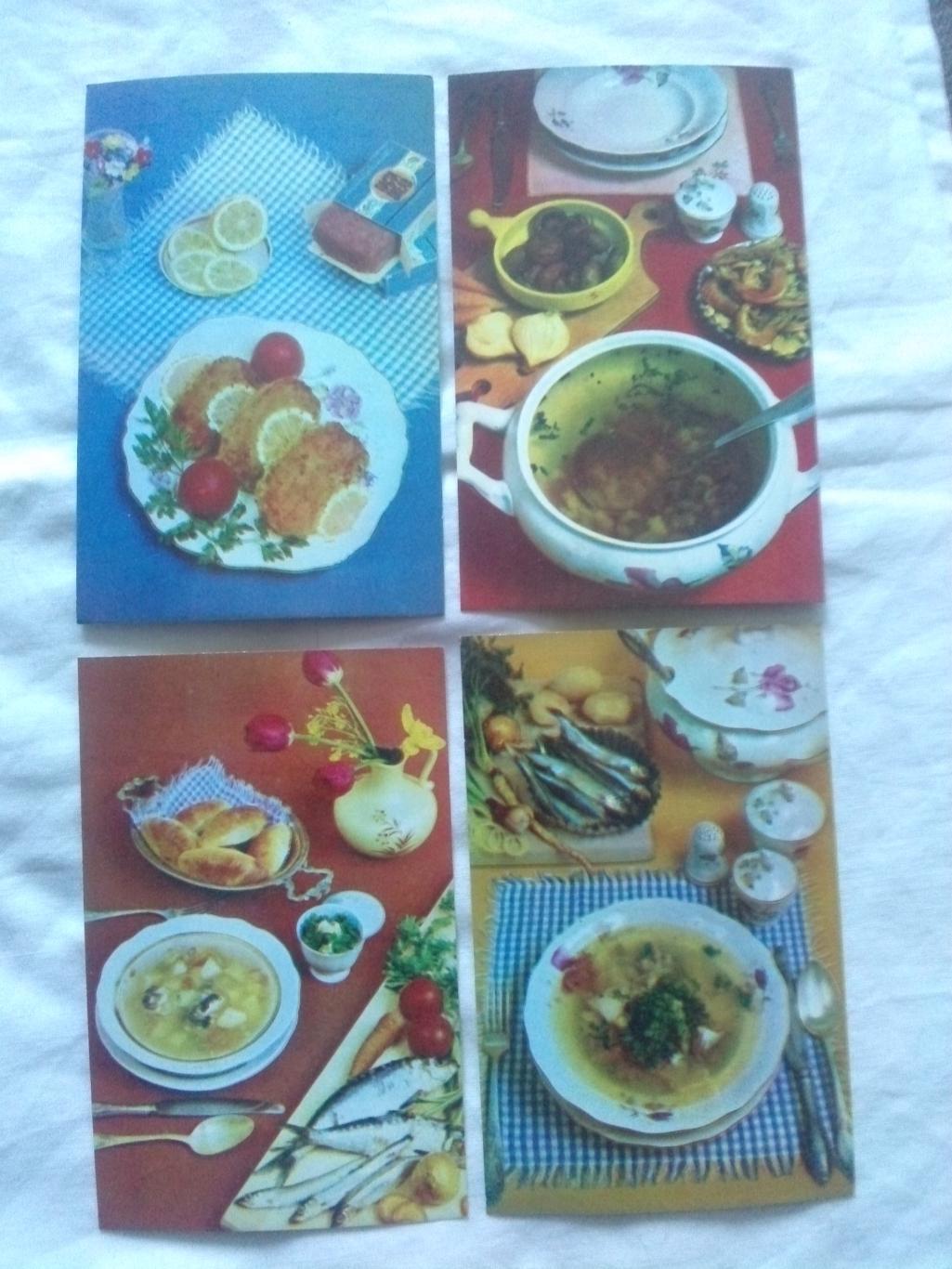 Дары океана : Блюда из рыбы 1982 г. полный набор - 15 открыток (Кулинария рецепт 3