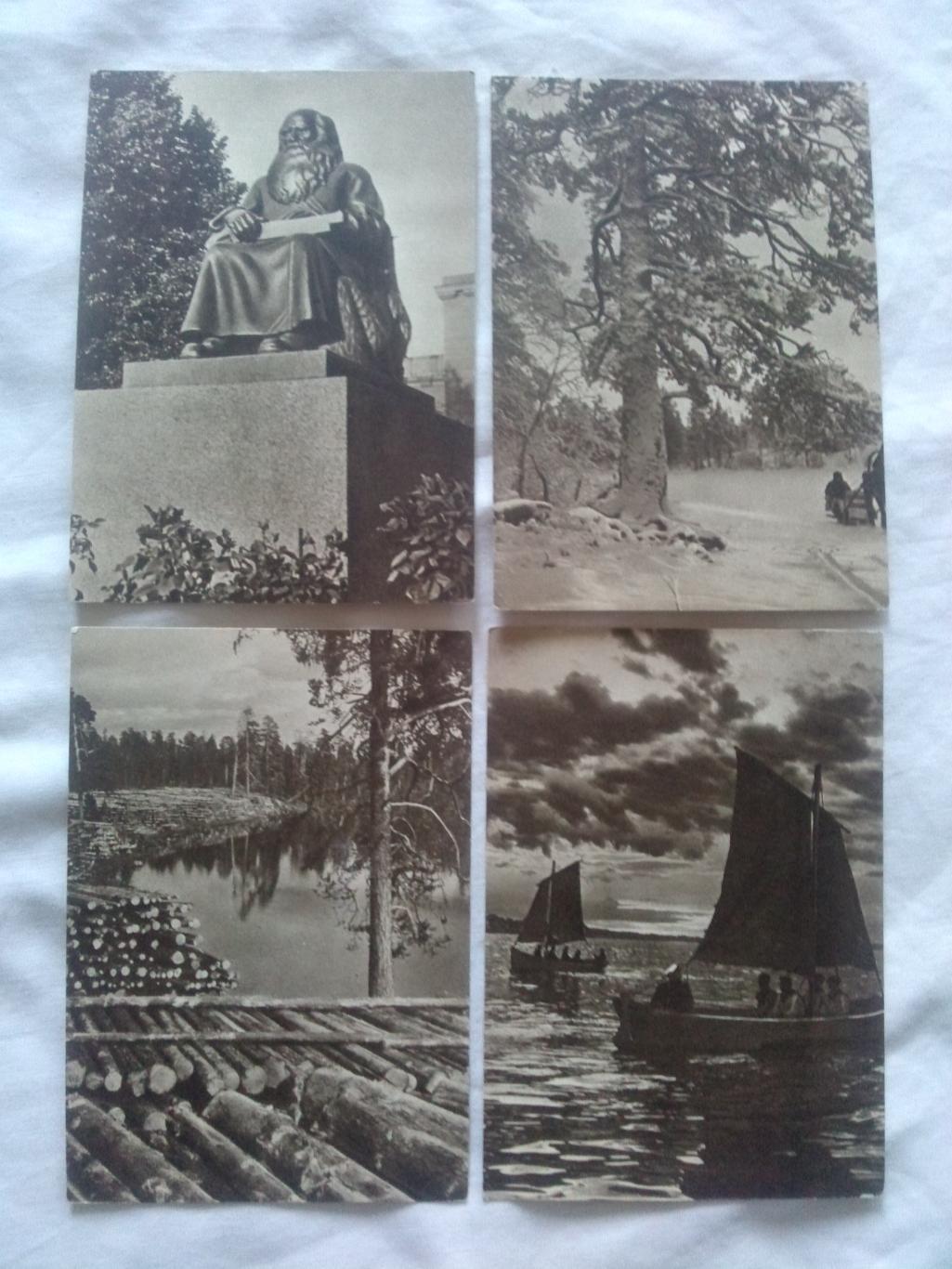 Памятные места СССР : По Карелии 1956 г. (Изогиз) полный набор - 15 открыток 4