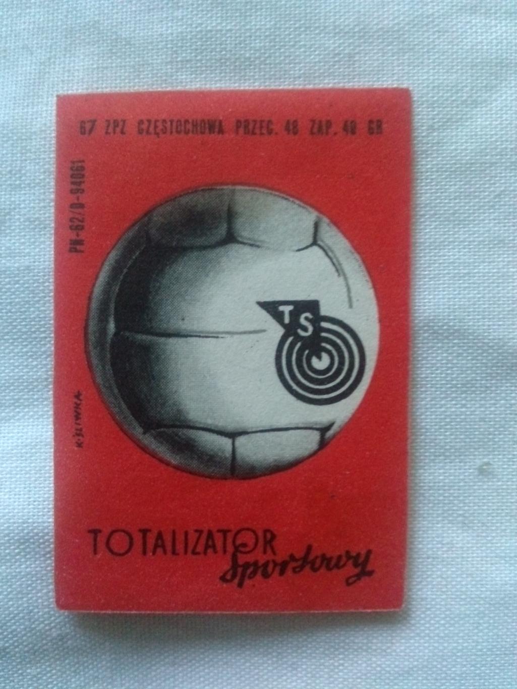 Спичечная этикетка : Спортивный тотолизатор Чехословакия 1962 Футбол спорт мяч