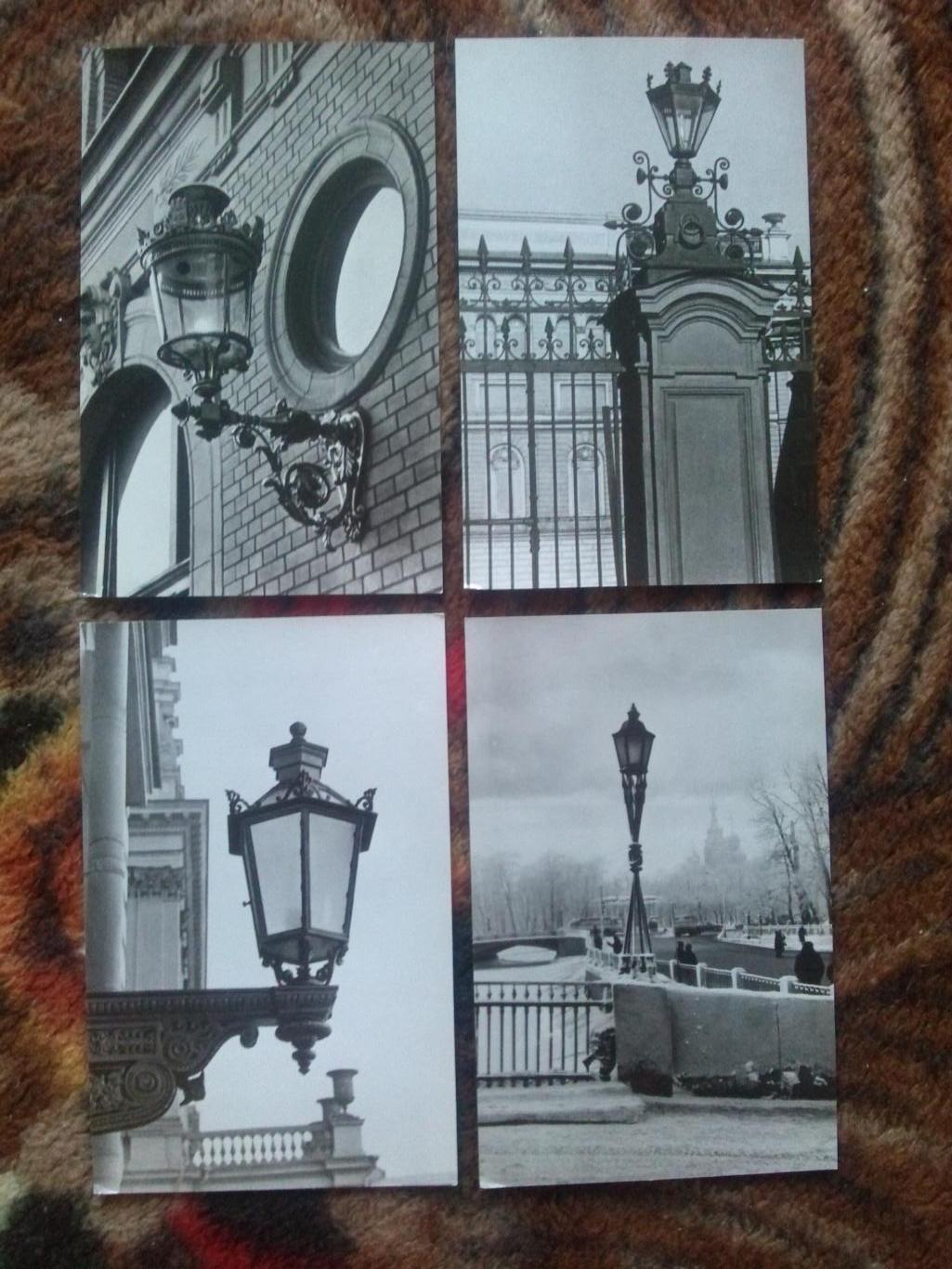Фонари Ленинграда (Ленинград) 1977 г. полный набор - 15 открыток (чистые) 4