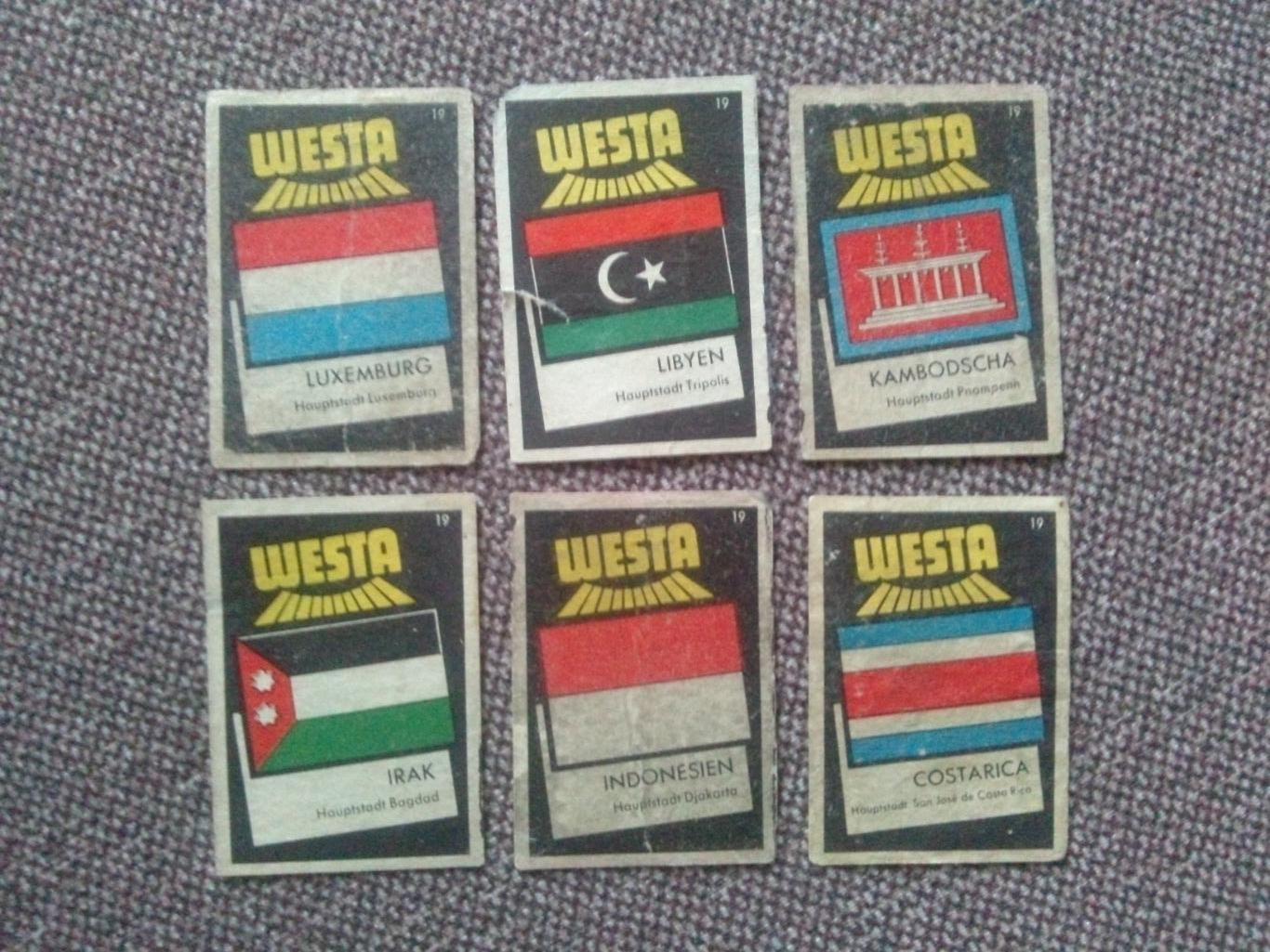 Спичечные этикетки : Германия (50 - е годы) Флаги стран мира