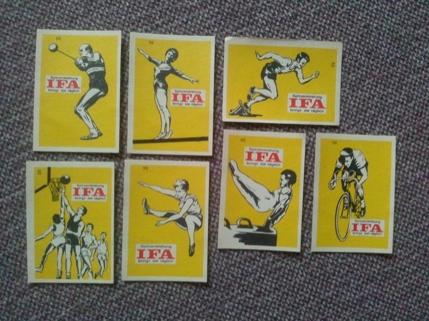 Спичечные этикетки : ГДР (Германия) IFA (60 - е годы) Спорт баскетбол гимнастика