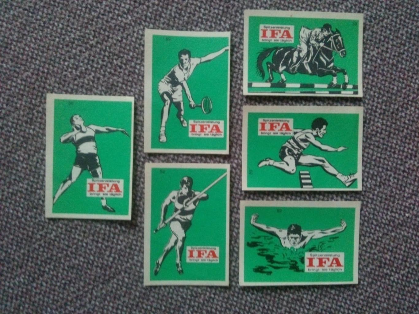 Спичечные этикетки : ГДР (Германия) IFA (60 - е годы) Конный спорт теннис