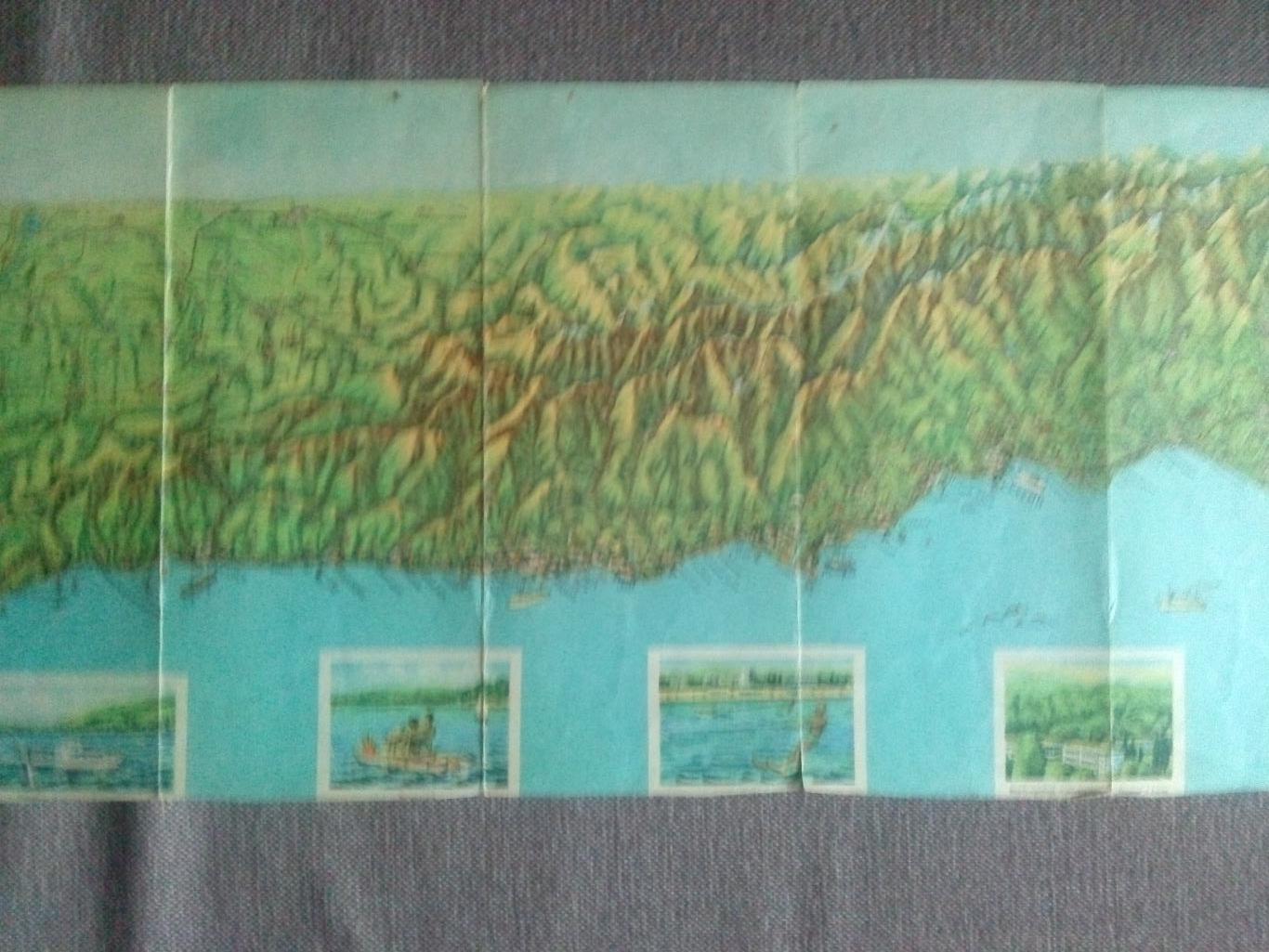 Карта (туристская схема) : Черноморское побережье Кавказа 1967 г. (Туризм СССР) 4