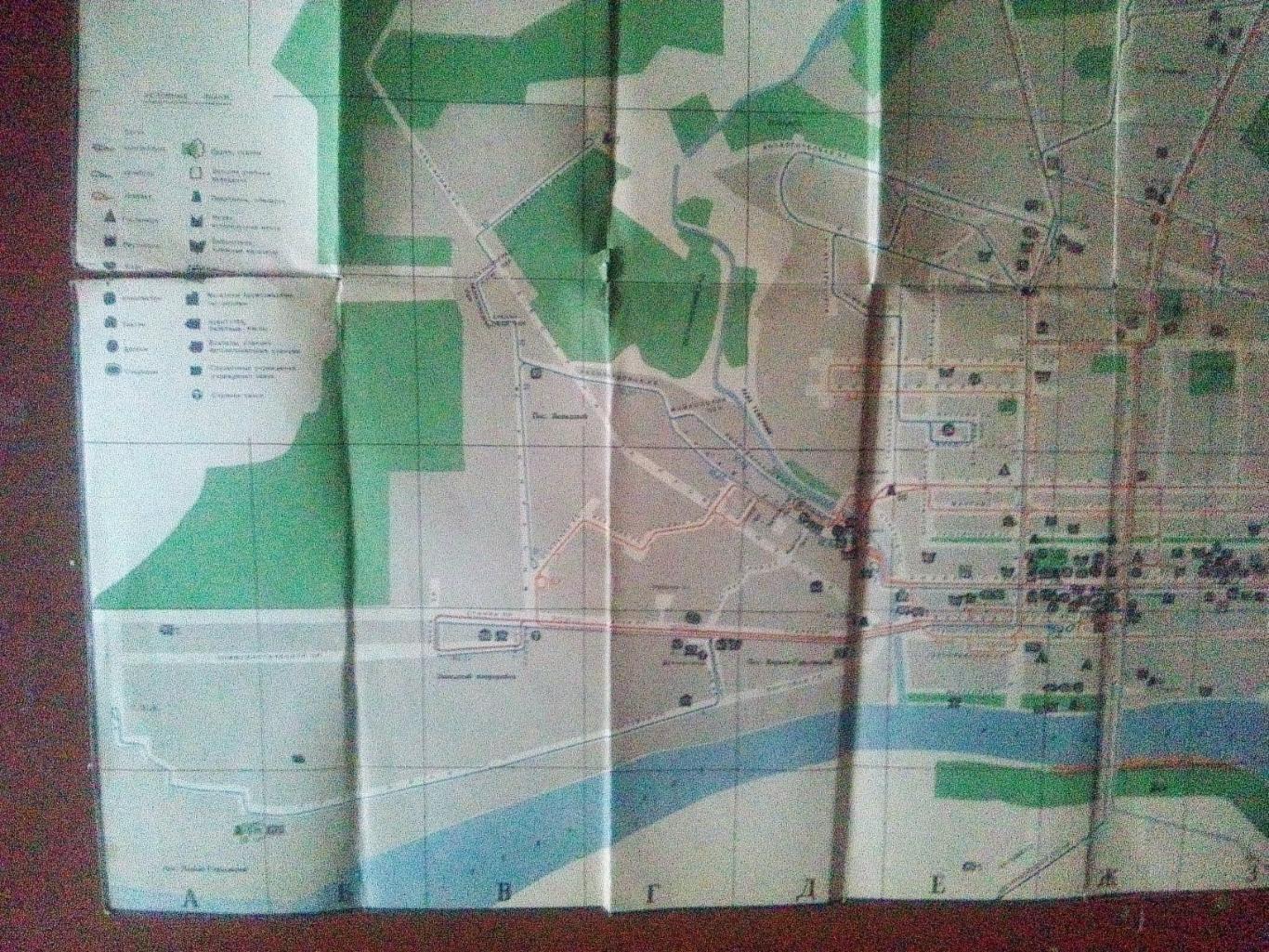 Карта (туристская схема) : Ростов на Дону 1968 г. ( Туризм СССР ) 3