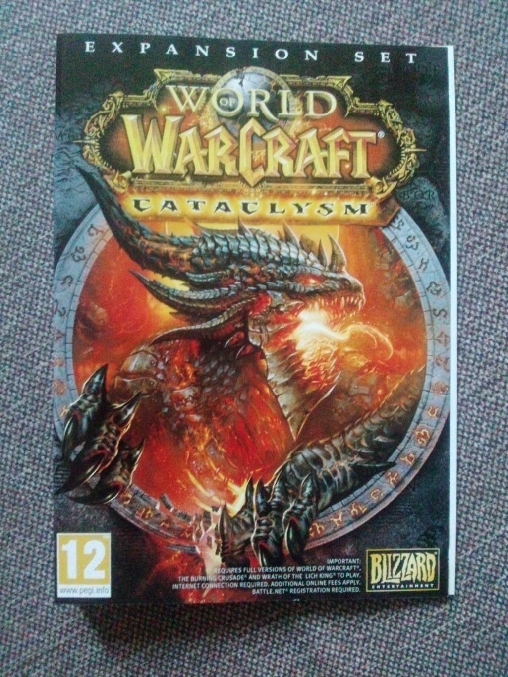 PC - DVD диск : World Warcraft - Cataclysm (игра для компьютера) лицензия