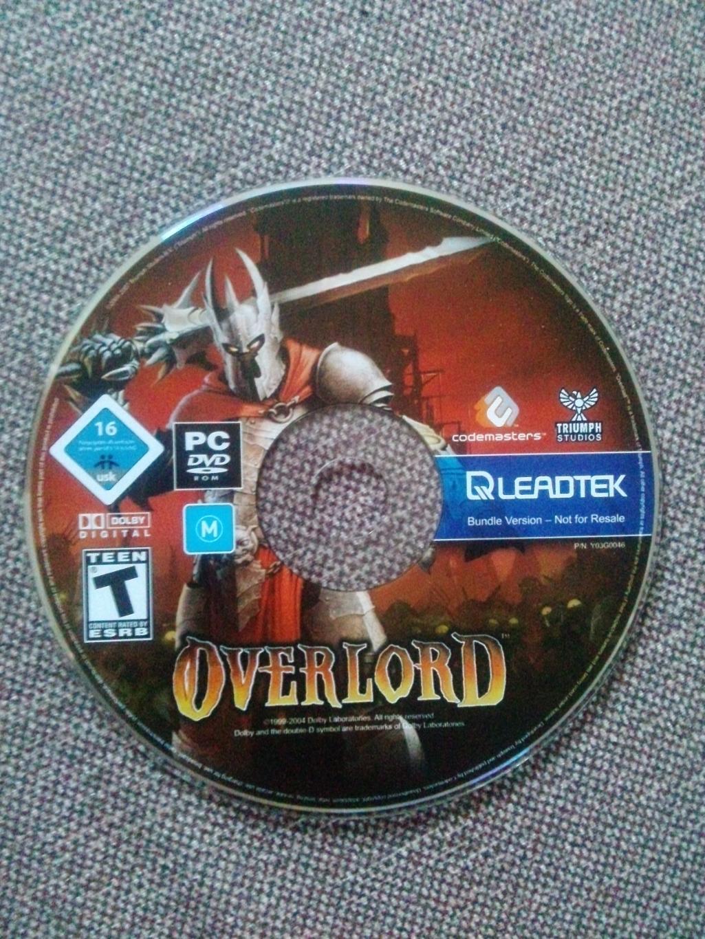 PC - DVD диск : Overload лицензия (новый) Игра для компьютера