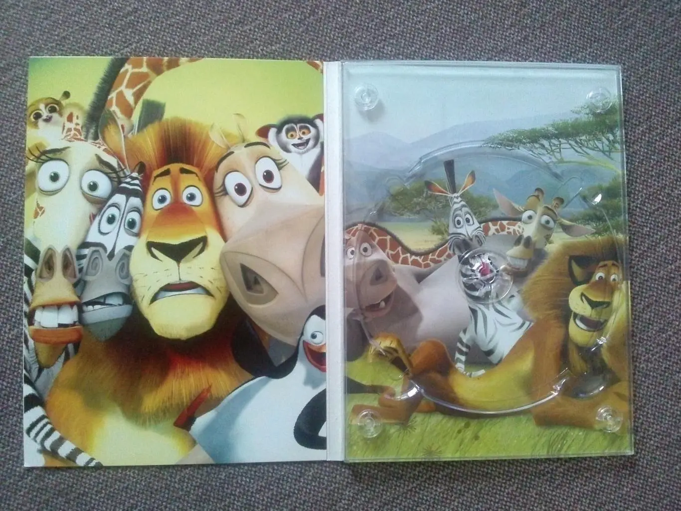 DVD диск : мультфильм Мадагаскар - 2 (лицензия) картонный бокс ( Для детей ) 4