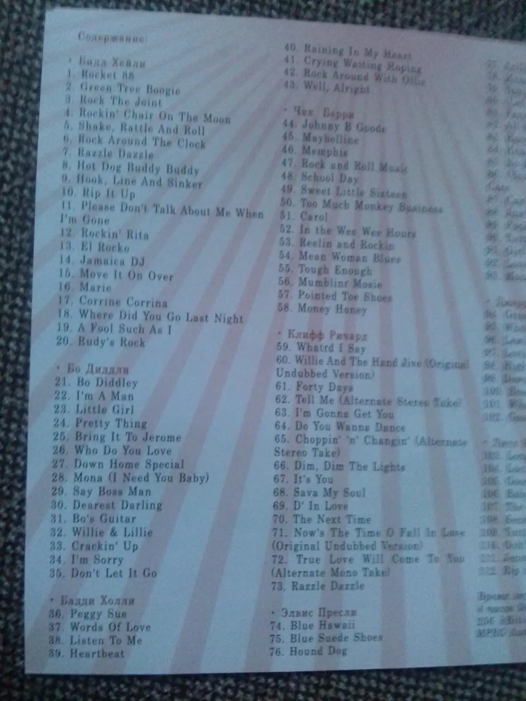 MP - 3 CD диск : Рок-н-Ролл (Билл Хейли Бо Диддли Бадди Холли Чак Берри) Рок 6