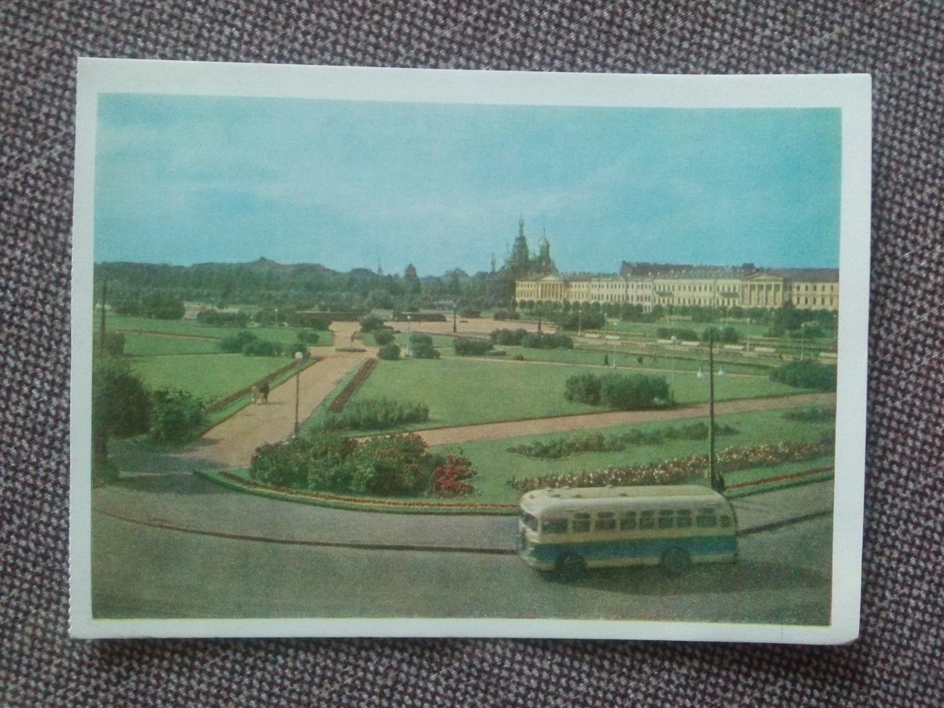 Почтовая карточка (открытка) : Ленинград Марсово поле 1956 г.