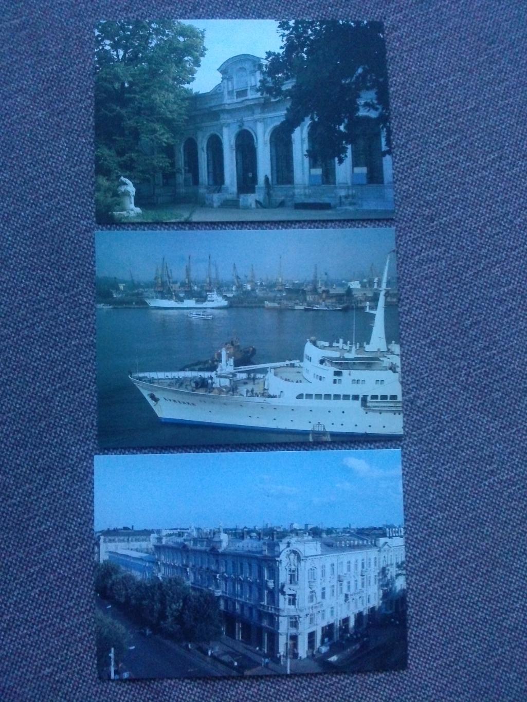 Города СССР : Одесса 1987 г. полный набор - 15 открыток ( чистые , в идеале ) 4