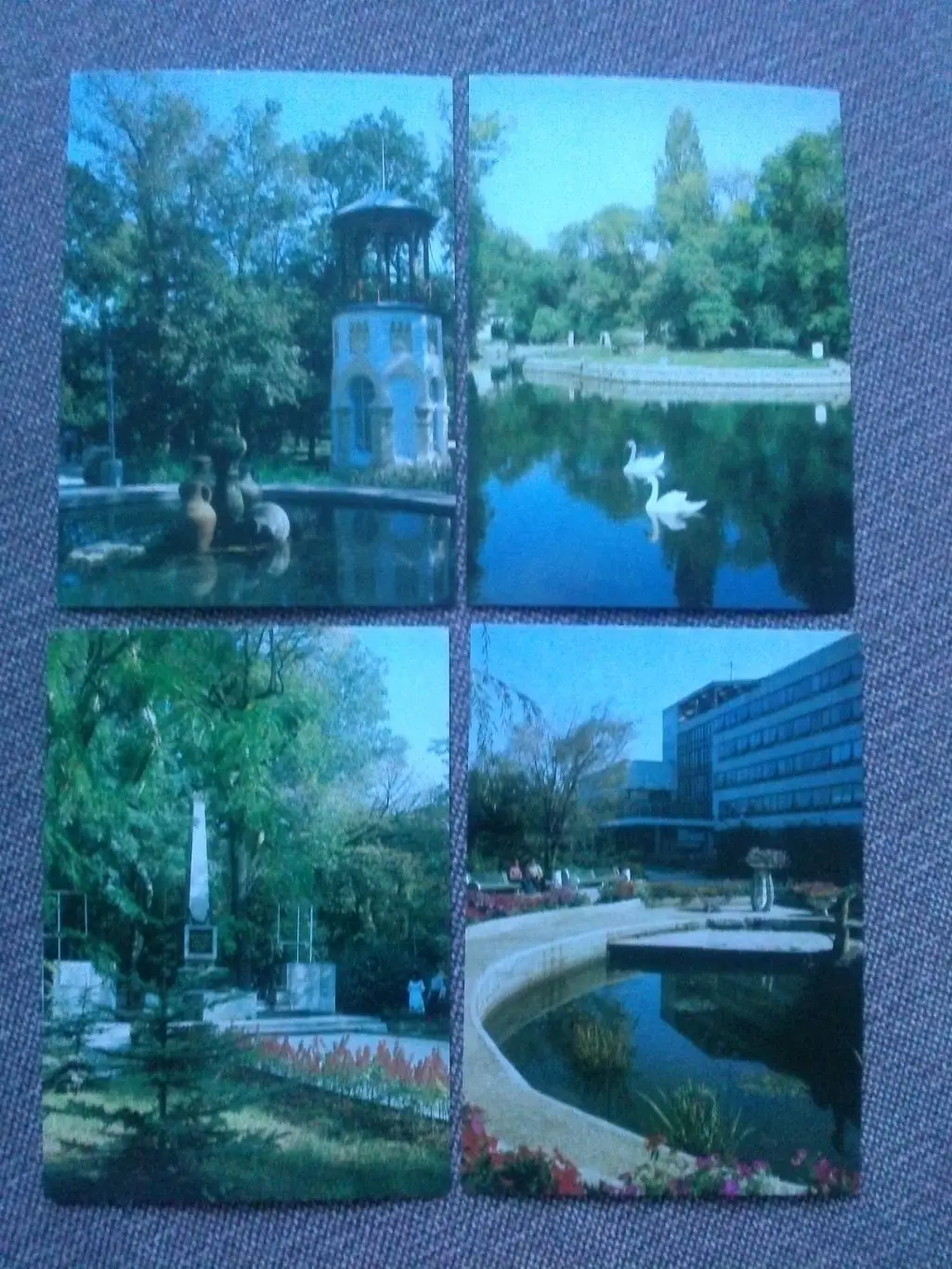 Города СССР : Саки 1985 г. полный набор - 12 почтовых карточек (открыток) чистые 4